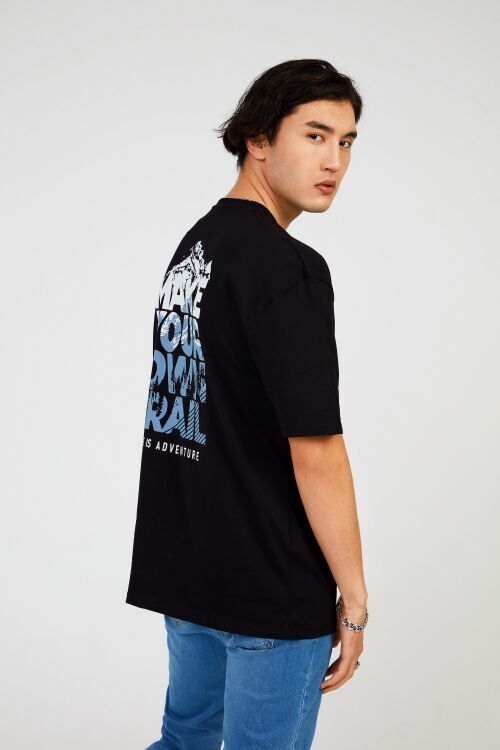 The Crow TRAIL HALF-RELAX TEE SİYAH Erkek Tshirt - 6