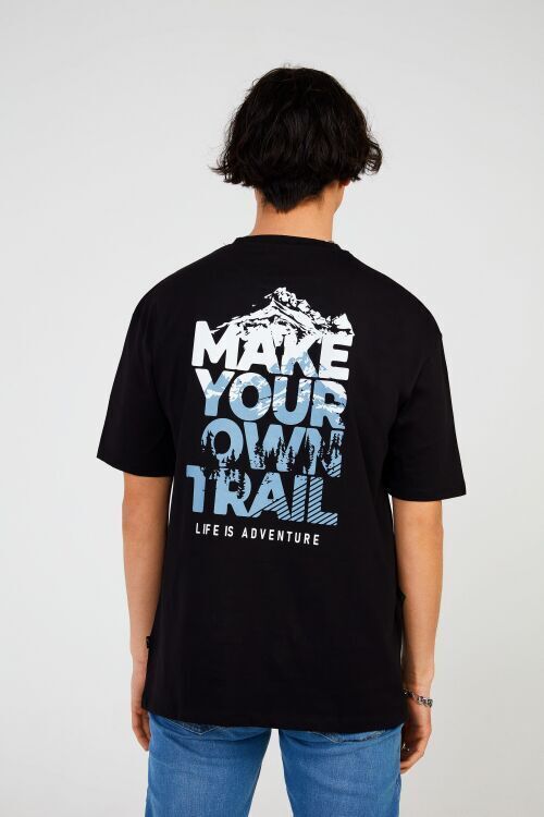 The Crow TRAIL HALF-RELAX TEE SİYAH Erkek Tshirt - 7