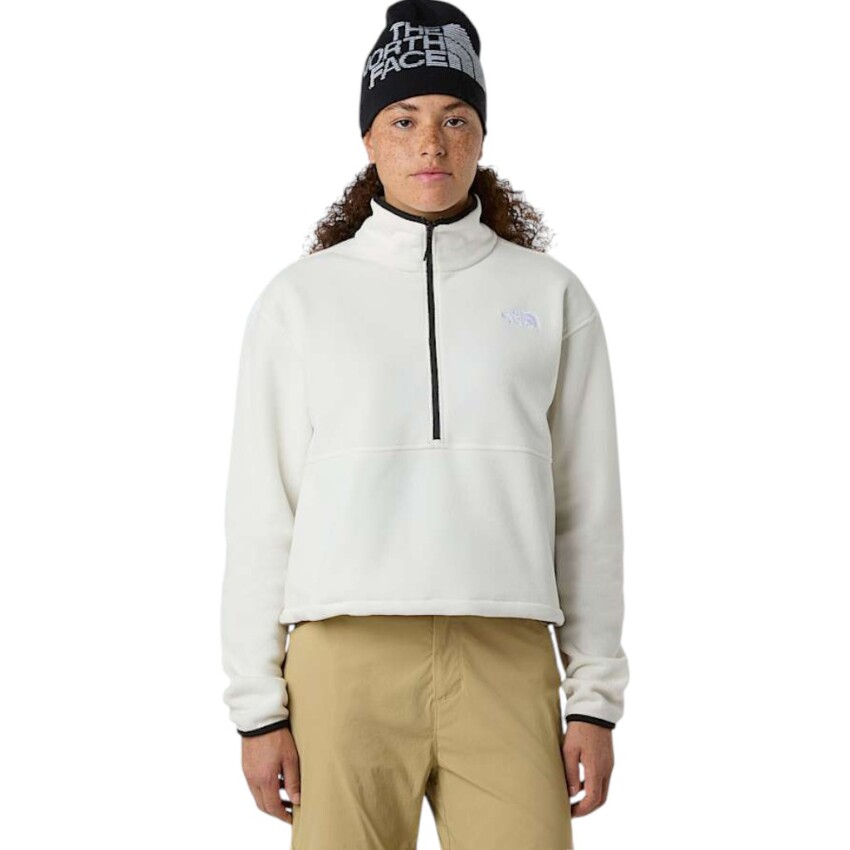 The North Face Glacier Fleece 1/2 Zip Beyaz Kadın Polar - 1