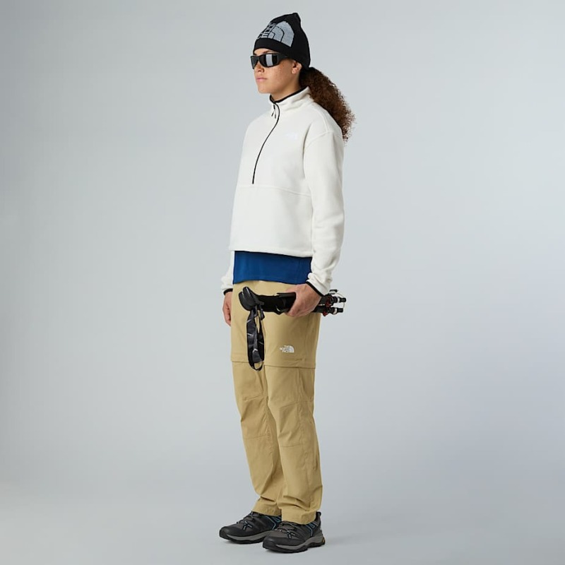 The North Face Glacier Fleece 1/2 Zip Beyaz Kadın Polar - 2