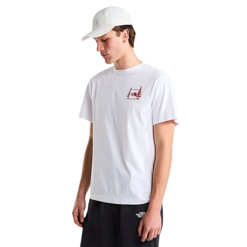 The North Face M Camping Relaxed Short Sleeve Tee-Graph Beyaz Erkek Tshirt - 1