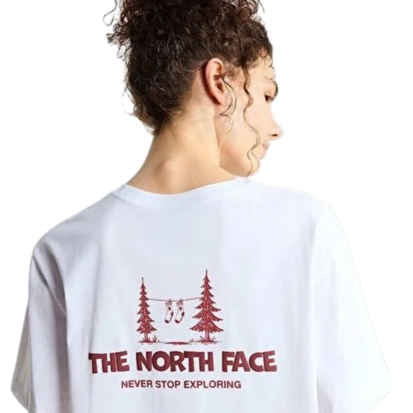 The North Face M Camping Relaxed Short Sleeve Tee-Graph Beyaz Erkek Tshirt - 5
