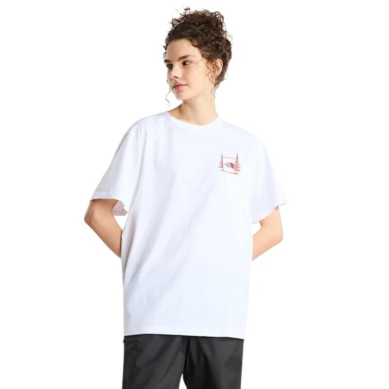The North Face M Camping Relaxed Short Sleeve Tee-Graph Beyaz Erkek Tshirt - 15