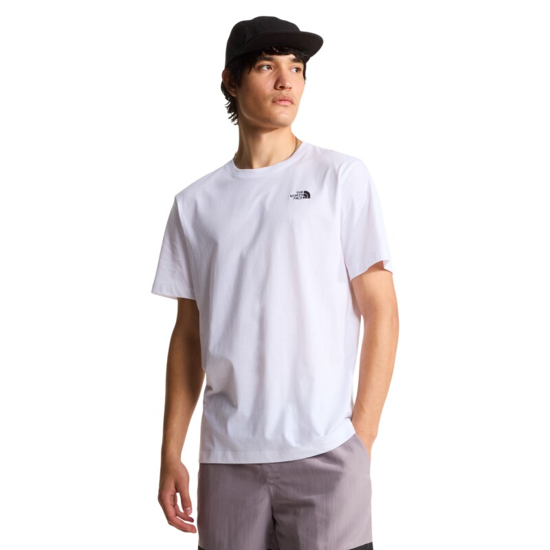 The North Face M Evolution Simple Dome Regular Short SL BEYAZ Erkek Tshirt - The North Face