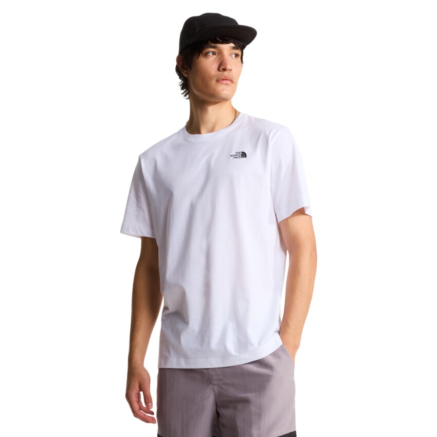 The North Face M Evolution Simple Dome Regular Short SL BEYAZ Erkek Tshirt - 1