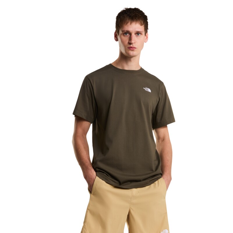 The North Face Evolution Simple Dome Regular SL Yeşil Erkek Tshirt - The North Face