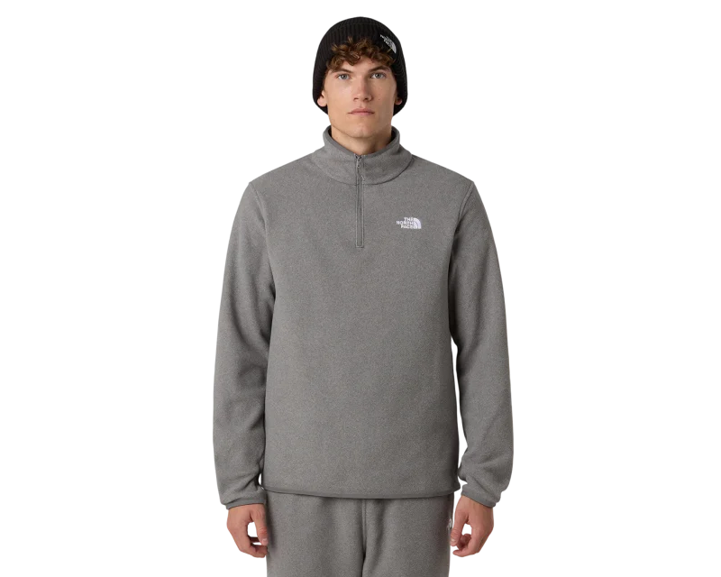The North Face M Glacier Fleece 1/4 Zip Gri Erkek Polar - 1
