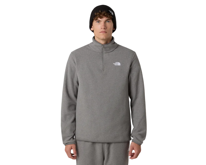 The North Face M Glacier Fleece 1/4 Zip Gri Erkek Polar - 1