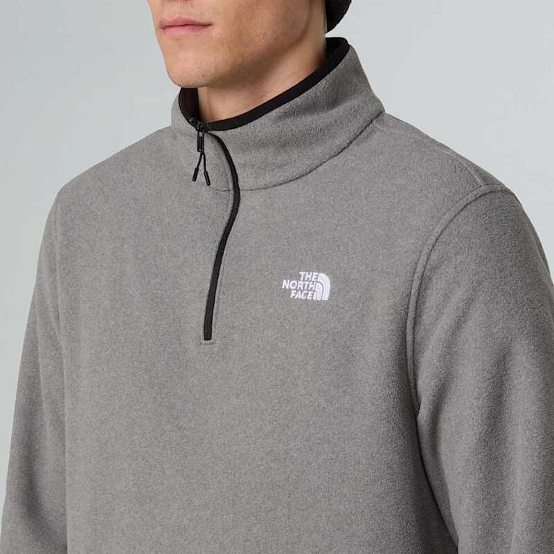 The North Face M Glacier Fleece 1/4 Zip Gri Erkek Polar - 4