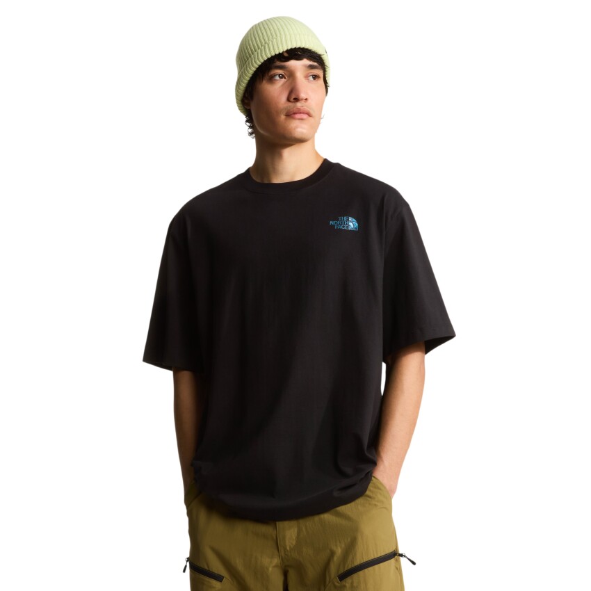 The North Face M Liquid Box Nse Oversize Sleeve T Siyah Erkek Tshirt - 1