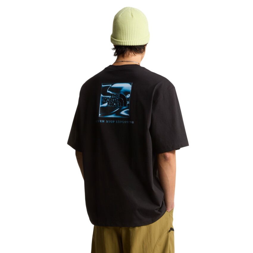 The North Face M Liquid Box Nse Oversize Sleeve T Siyah Erkek Tshirt - 3