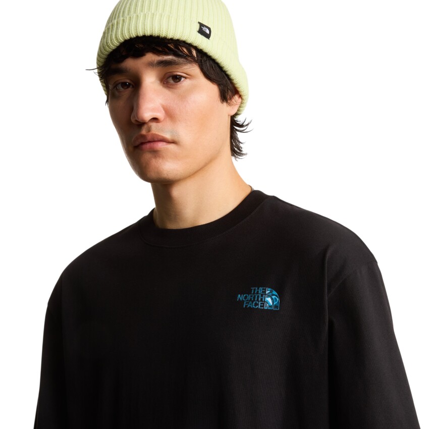 The North Face M Liquid Box Nse Oversize Sleeve T Siyah Erkek Tshirt - 4