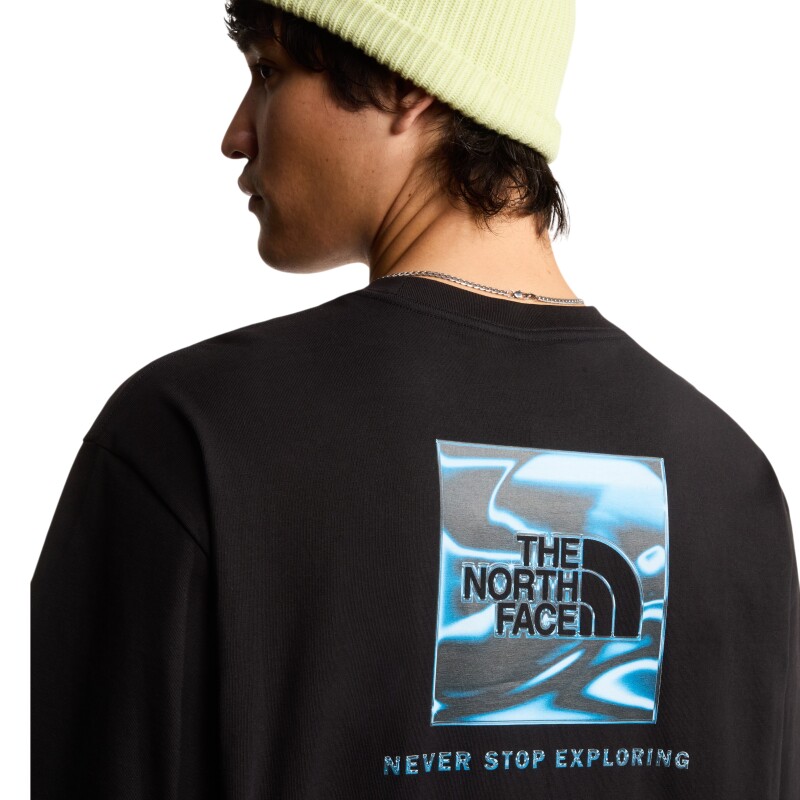 The North Face M Liquid Box Nse Oversize Sleeve T Siyah Erkek Tshirt - 5