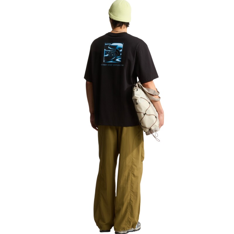 The North Face M Liquid Box Nse Oversize Sleeve T Siyah Erkek Tshirt - 8