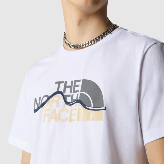 The North Face M S/S MOUNTAIN LINE TEE BEYAZ Erkek Tshirt - 4