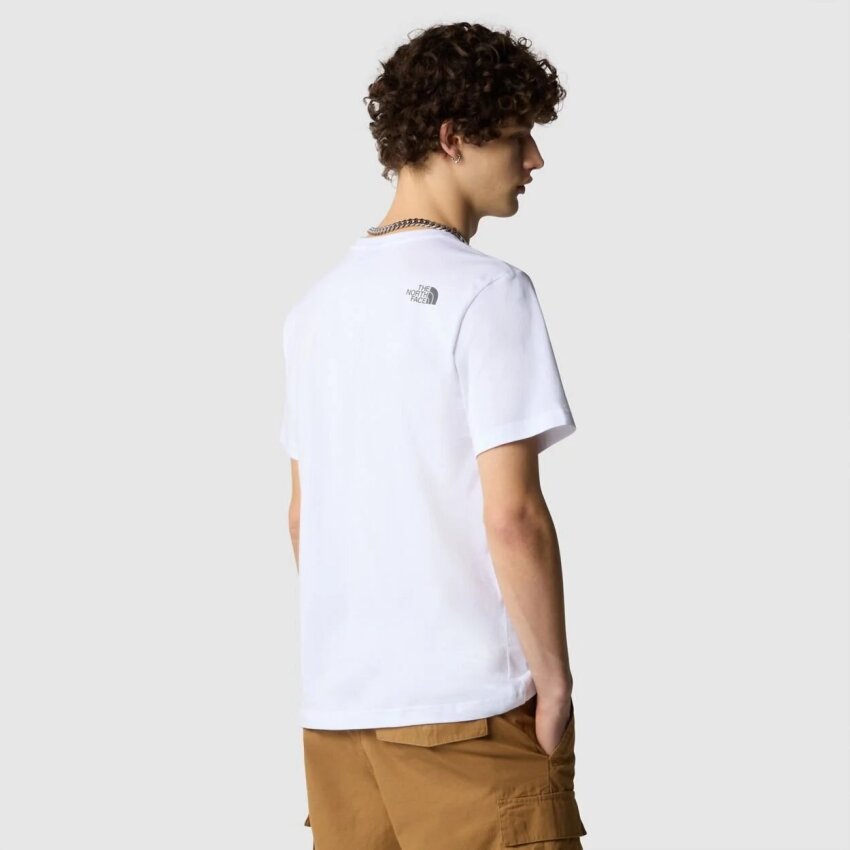 The North Face M S/S MOUNTAIN LINE TEE BEYAZ Erkek Tshirt - 3
