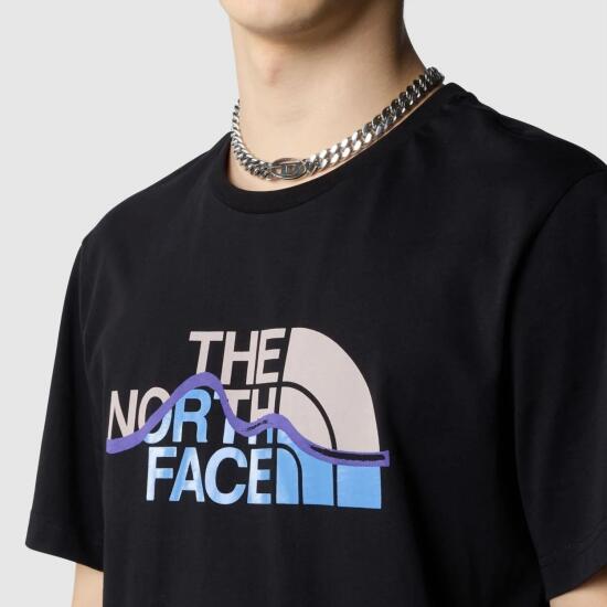 The North Face M S/S MOUNTAIN LINE TEE SİYAH Erkek Tshirt - 4