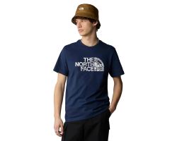 The North Face M S/S WOODCUT DOME TEE LACİVERT Erkek Tshirt - 3