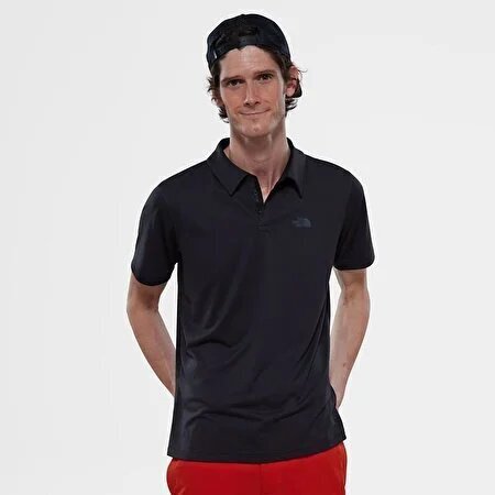 The North Face M TANKEN POLO - EU SİYAH Erkek Polo Tshirt - 1