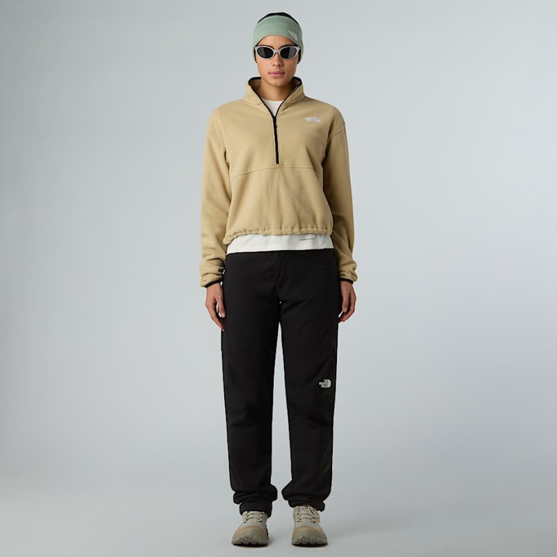 The North Face W Glacier Fleece 1/2 Zip Short Bej Kadın Polar - The North Face (1)