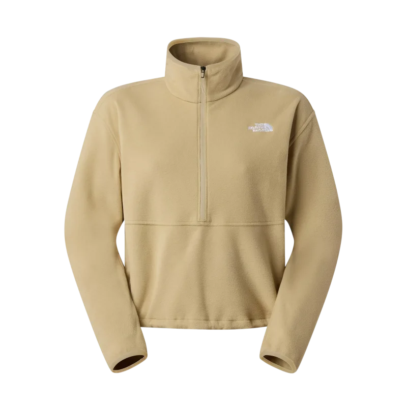 The North Face W Glacier Fleece 1/2 Zip Short Bej Kadın Polar - 4