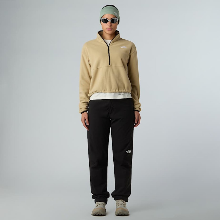 The North Face W Glacier Fleece 1/2 Zip Short Bej Kadın Polar - 2