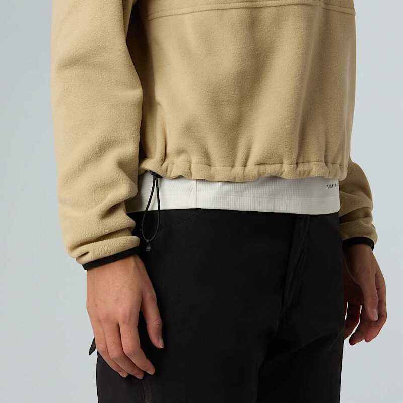 The North Face W Glacier Fleece 1/2 Zip Short Bej Kadın Polar - 5