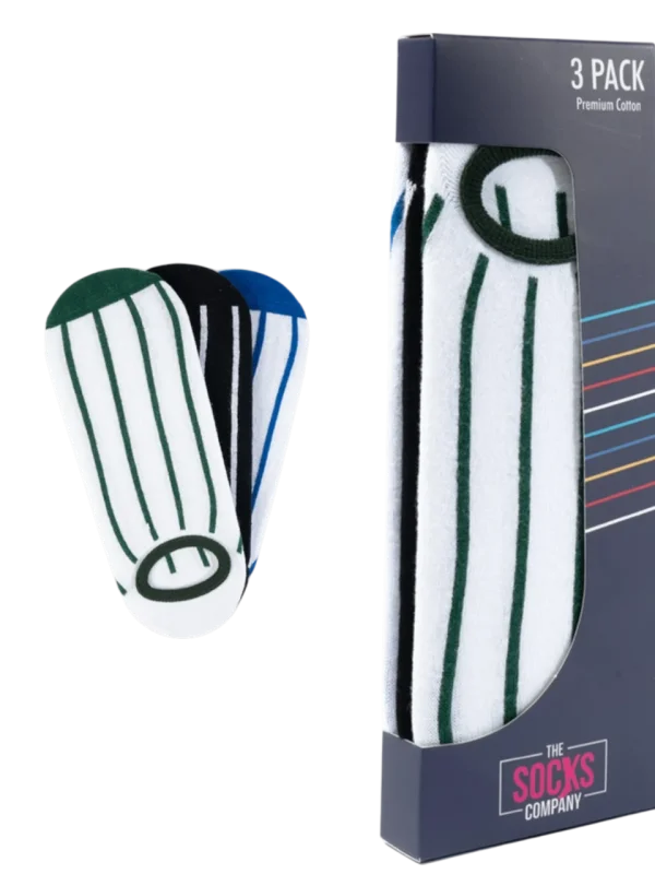 The Socks 3 Çift Desenli Görünmez (150P) Renkli Erkek Çorap - 1