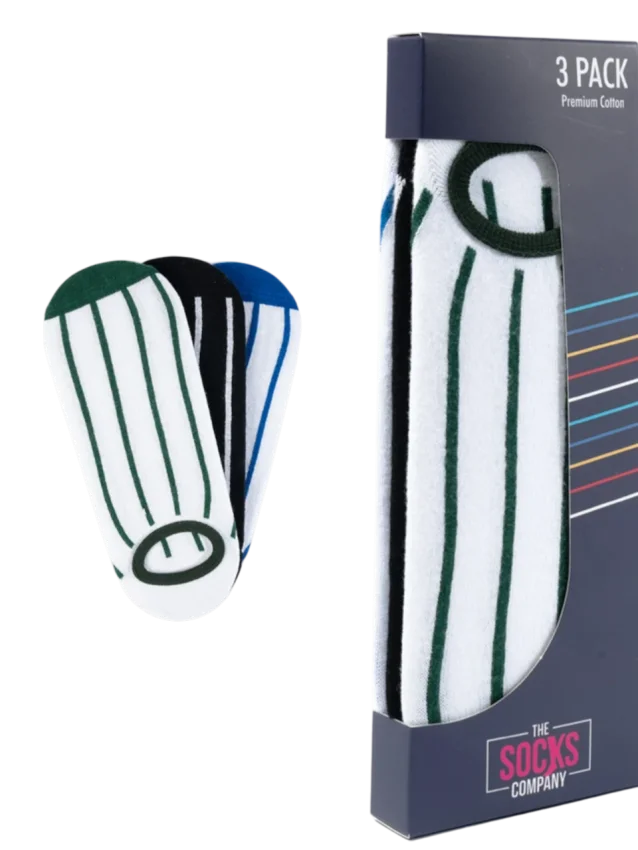 The Socks 3 Çift Desenli Görünmez (150P) Renkli Erkek Çorap - 1