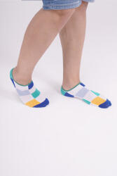 The Socks 3 Çift Desenli Erkek Görünmez Çorap (151P) Renkli Erkek Çorap - 4