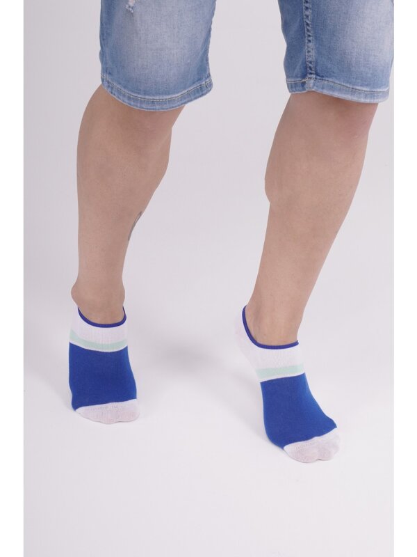 The Socks 3 Çift Desenli Görünmez (151P) Renkli Erkek Çorap - 4