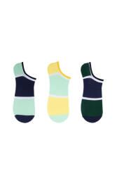The Socks 3 Çift Desenli Erkek Görünmez Çorap (152P) Renkli Erkek Çorap - 2