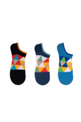 The Socks 3 Çift Desenli Erkek Görünmez Çorap (154P) Renkli Erkek Çorap - 2
