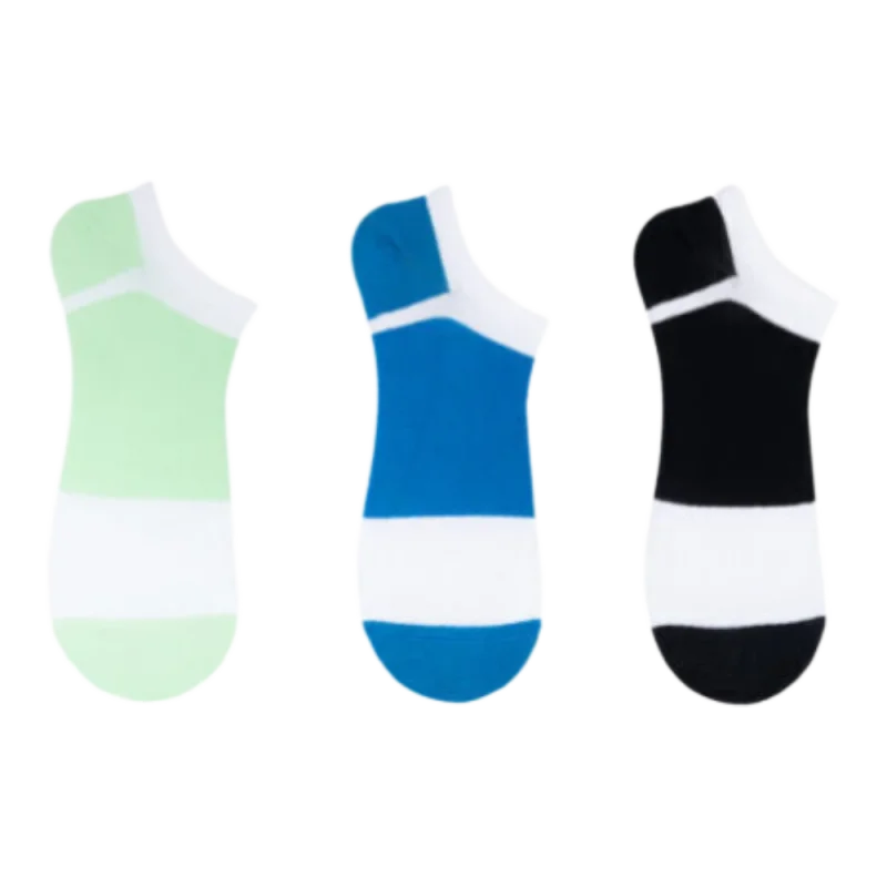 The Socks 3 Çift Desenli Erkek Patik Çorap (155P) Renkli Erkek Çorap - 1