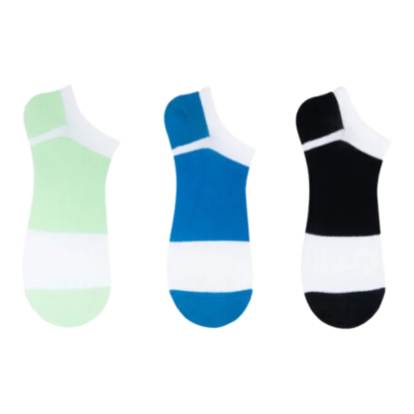 The Socks 3 Çift Desenli Erkek Patik Çorap (155P) Renkli Erkek Çorap - 1