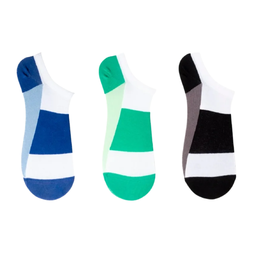 The Socks 3 Çift Desenli Patik (156P) Renkli Erkek Çorap - 1