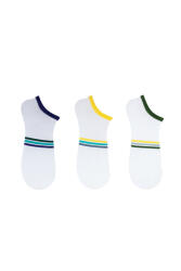 The Socks 3 Çift Desenli Erkek Patik Çorap (159P) Renkli Erkek Çorap - 1