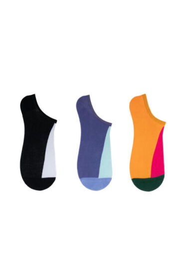 The Socks 3 Çift Desenli Kadın Görünmez Çorap (161P) Renkli Kadın Çorap - 2
