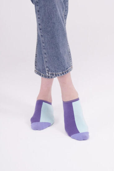 The Socks 3 Çift Desenli Kadın Görünmez Çorap (161P) Renkli Kadın Çorap - 4