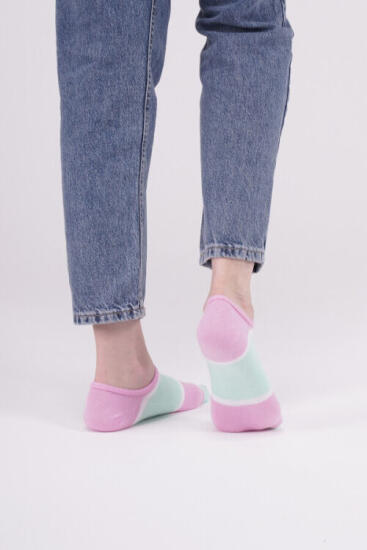 The Socks 3 Çift Desenli Kadın Görünmez Çorap (162P) Renkli Kadın Çorap - 5
