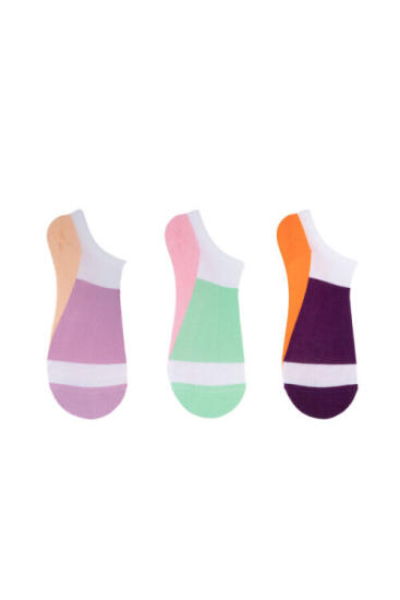 The Socks 3 Çift Desenli Kadın Patik Çorap (166P) Renkli Kadın Çorap - 1