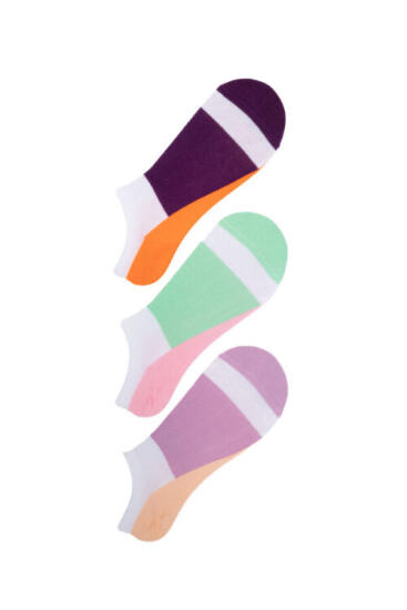 The Socks 3 Çift Desenli Kadın Patik Çorap (166P) Renkli Kadın Çorap - 5