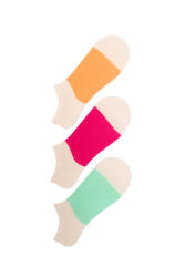 The Socks 3 Çift Desenli Kadın Patik Çorap (167P) Renkli Kadın Çorap - 5