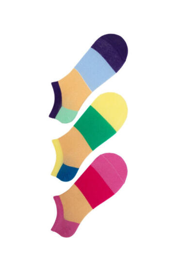 The Socks 3 Çift Desenli Kadın Patik Çorap (169P) Renkli Kadın Çorap - 5