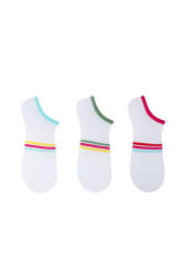 The Socks 3 Çift Desenli Kadın Patik Çorap (170P) Renkli Kadın Çorap - 1