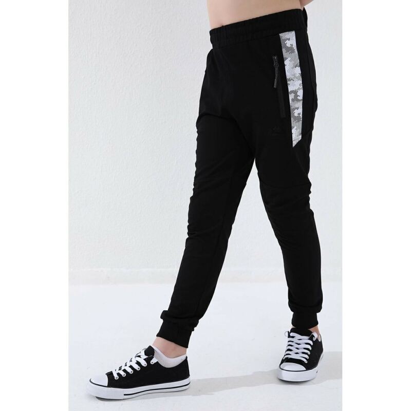 Tommy Life ERKEK GARSON EŞOFMAN JOGGER SİYAH Çocuk Eşofman Altı T07EG-64052-01 - 7