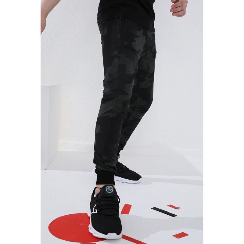 Tommy Life ERKEK GARSON EŞOFMAN JOGGER Siyah-Kamuflaj Çocuk Eşofman Altı T07EG-64053-178 - 8