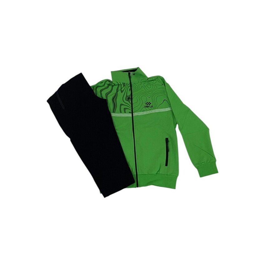 Tommy Life Erkek Garson Eşofman Takım Ceket/Jogger Çocuk Eşofman Takımı - 2