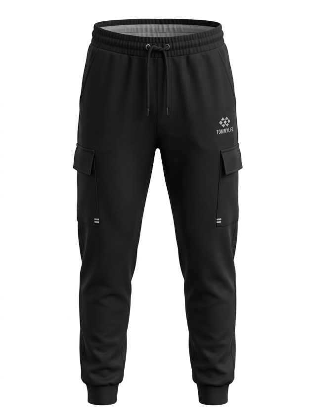 Tommy Life Jogger Siyah Erkek Eşofman Altı - 1