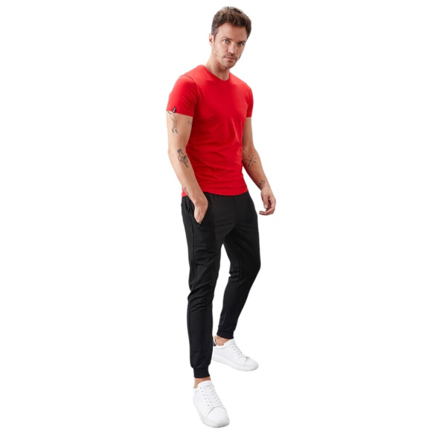 Tommy Life Jogger Siyah Erkek Eşofman Altı - 1